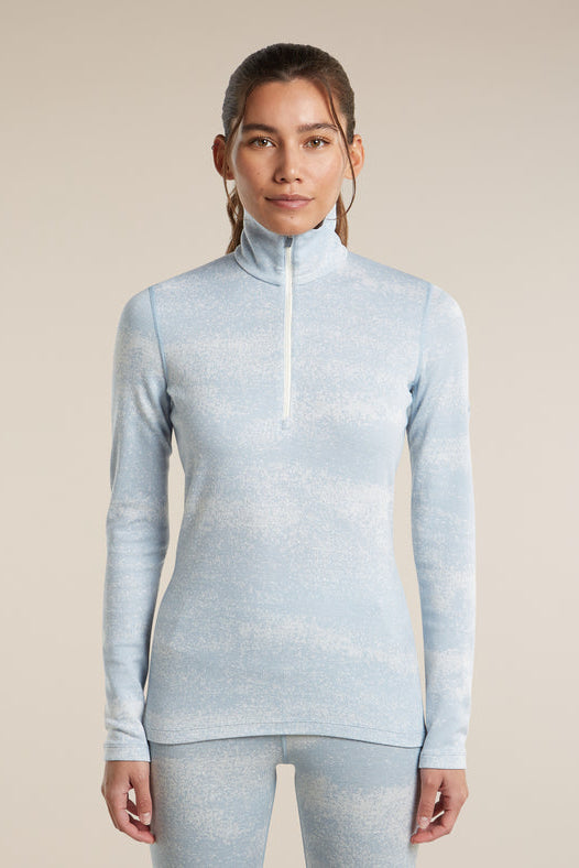 Icebreaker W Merino Tech Vertex LS Half Zip Chillwave