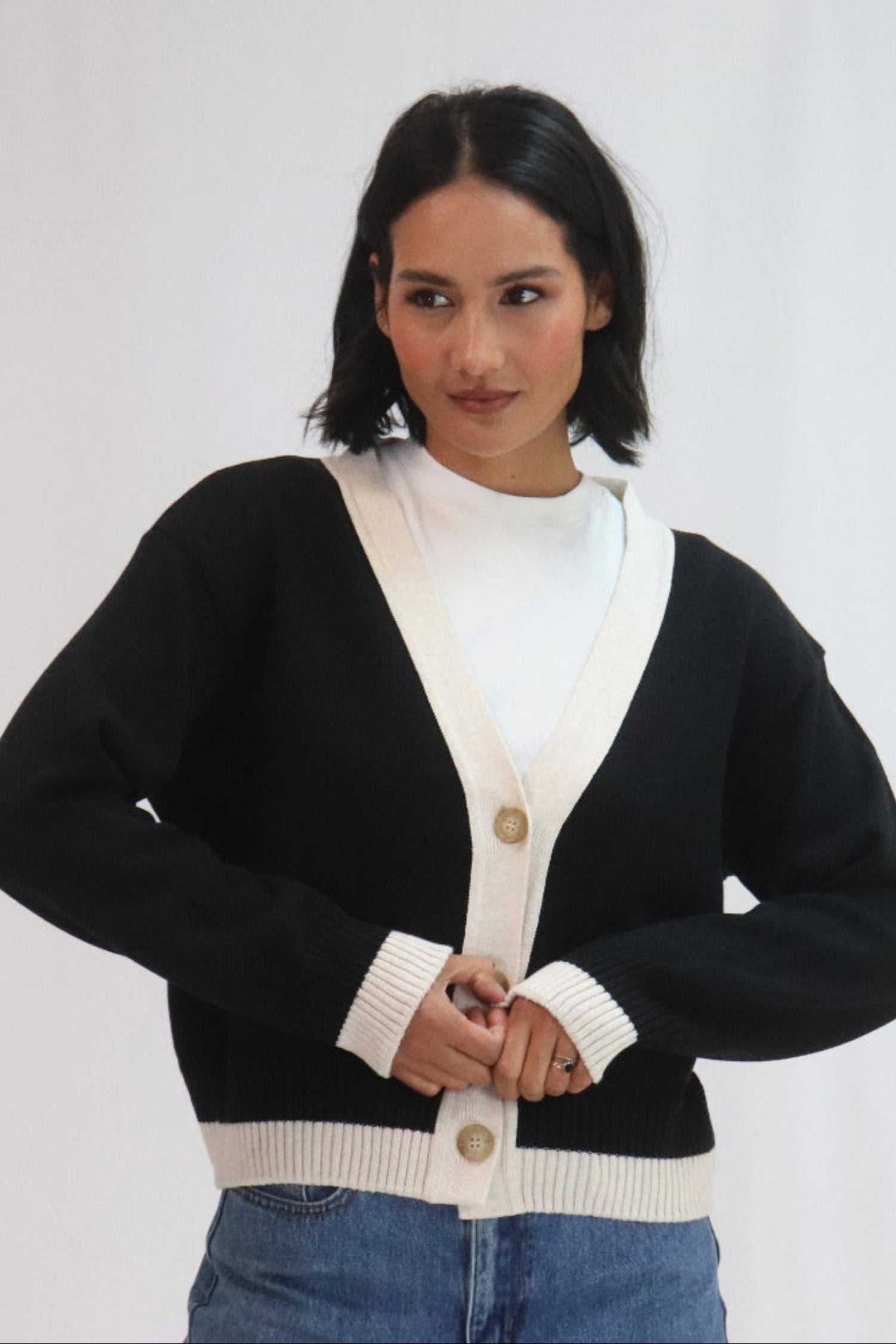 Tatano Contrast Cardi