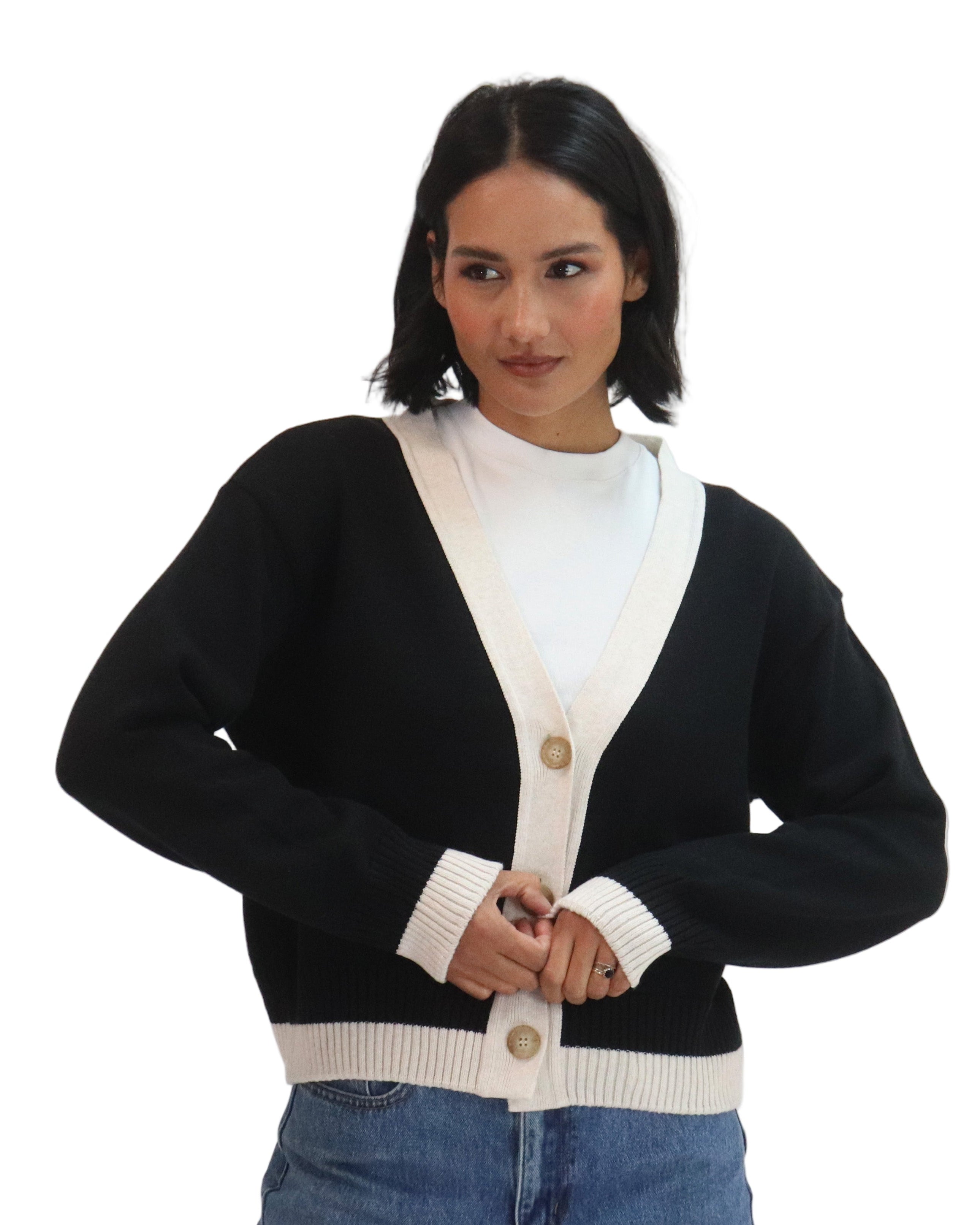 Tatano Contrast Cardi