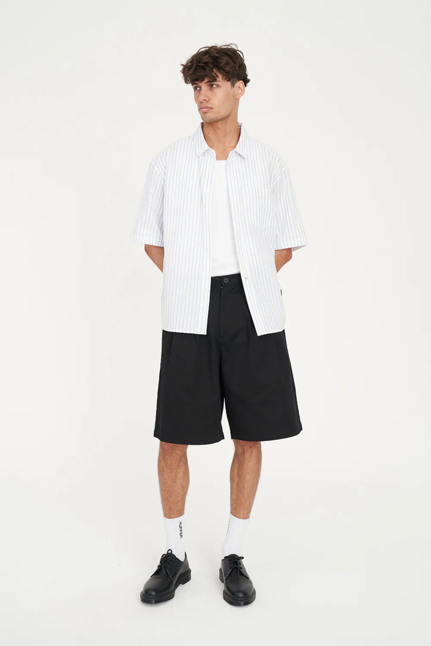 Huffer S/s Oxford Shirt Y2k Blue