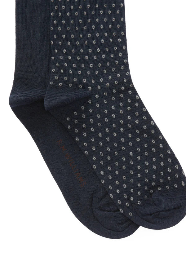 R.M.W Nelson Polka Dot Sock 2 Pack