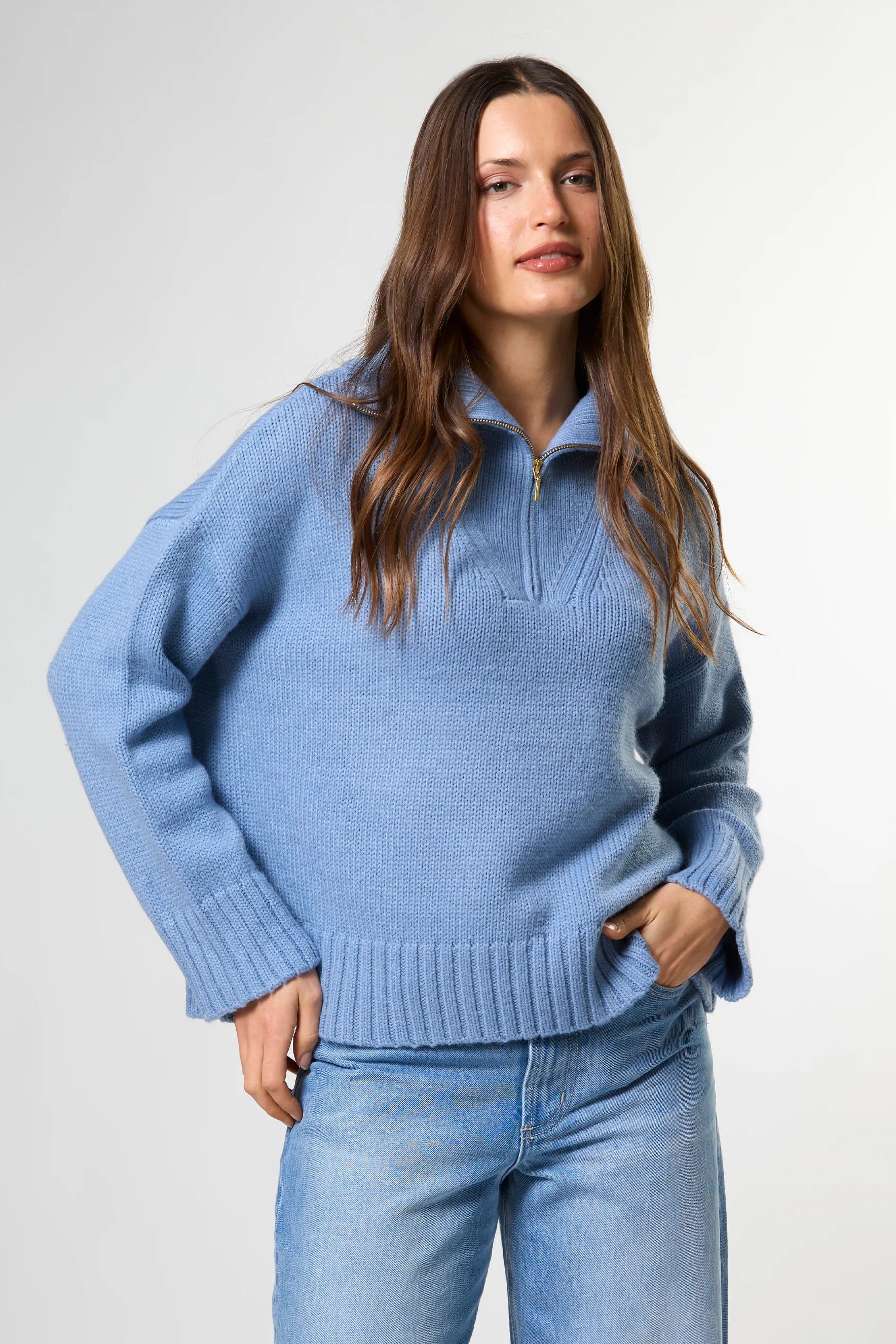 Stella + Gemma Cory Zip Knit