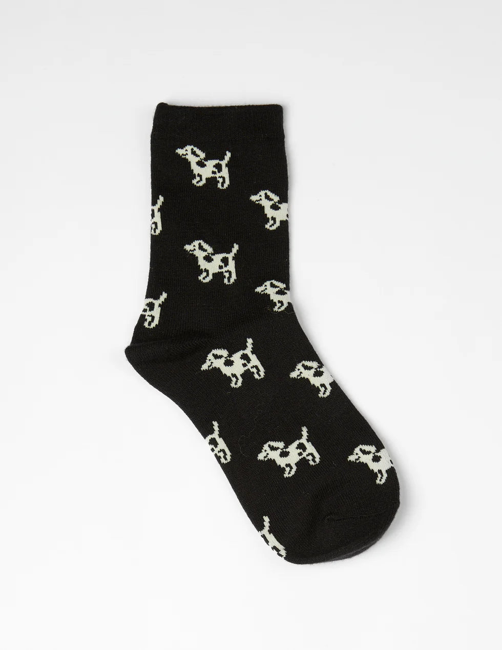 Stella + Gemma Socks Black with Dogs