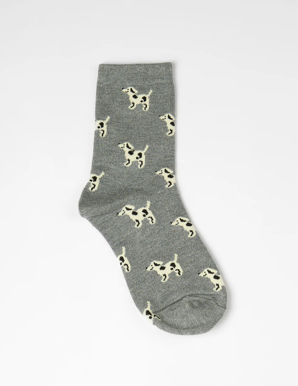 Stella + Gemma Socks Grey with Dogs