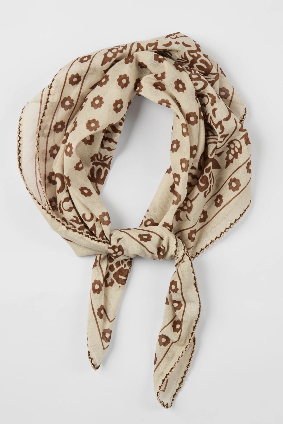 Stella & Gemma Cotton Square Scarf