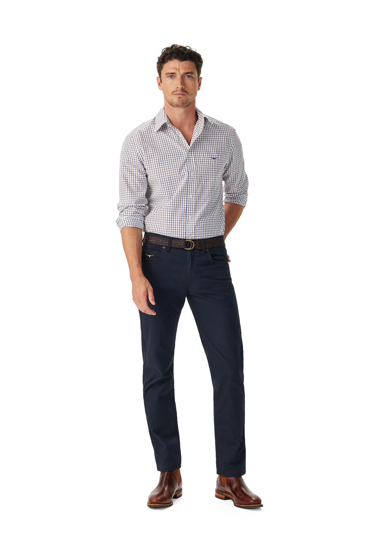 R.M.W Newland Poplin Check Shirt