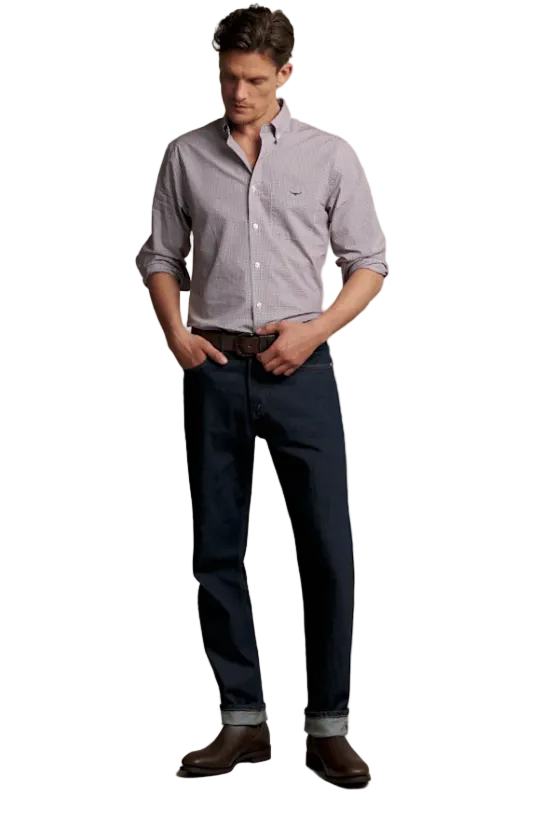 R.M.W Whyalla Poplin Check Shirt