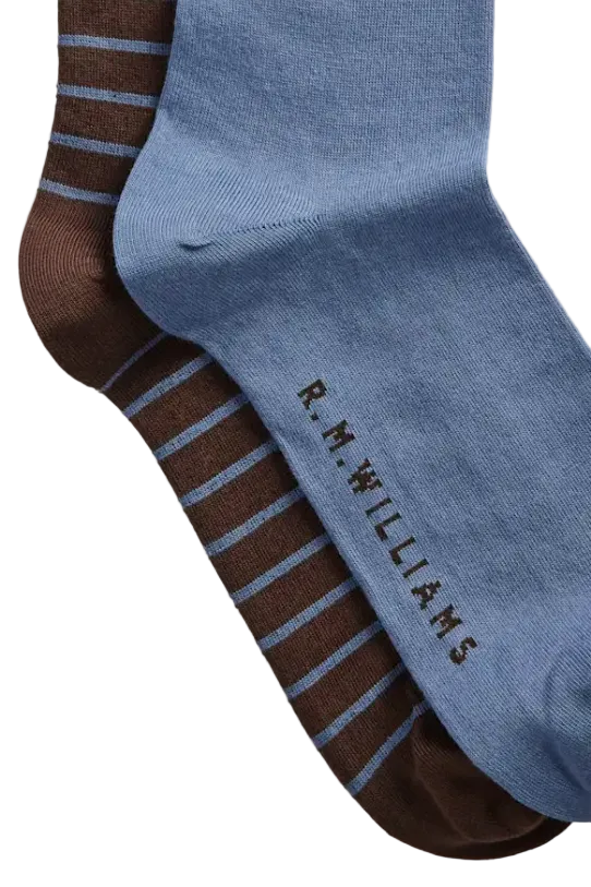 R.M.W Nelson Stripe Sock 2 Pack