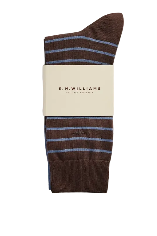 R.M.W Nelson Stripe Sock 2 Pack