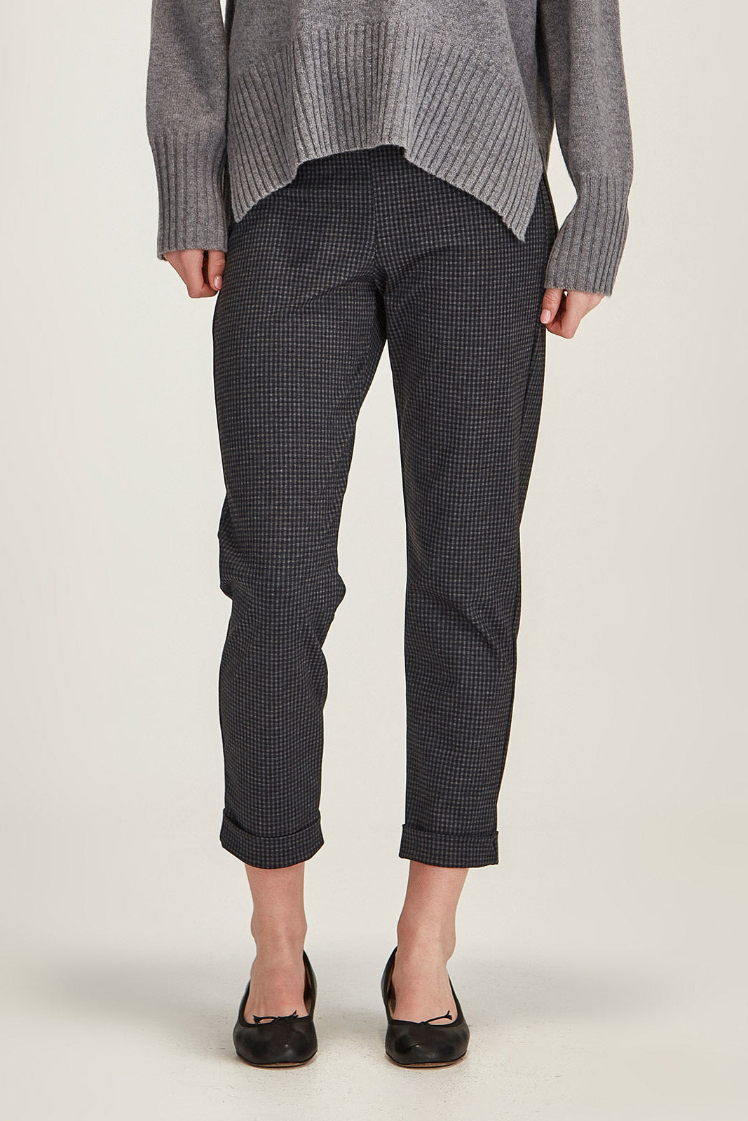 Sills Blue Check Hepburn Pant