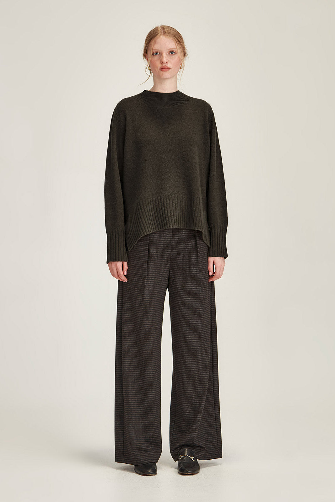 Sills Kelsey Check Wide Leg Pant