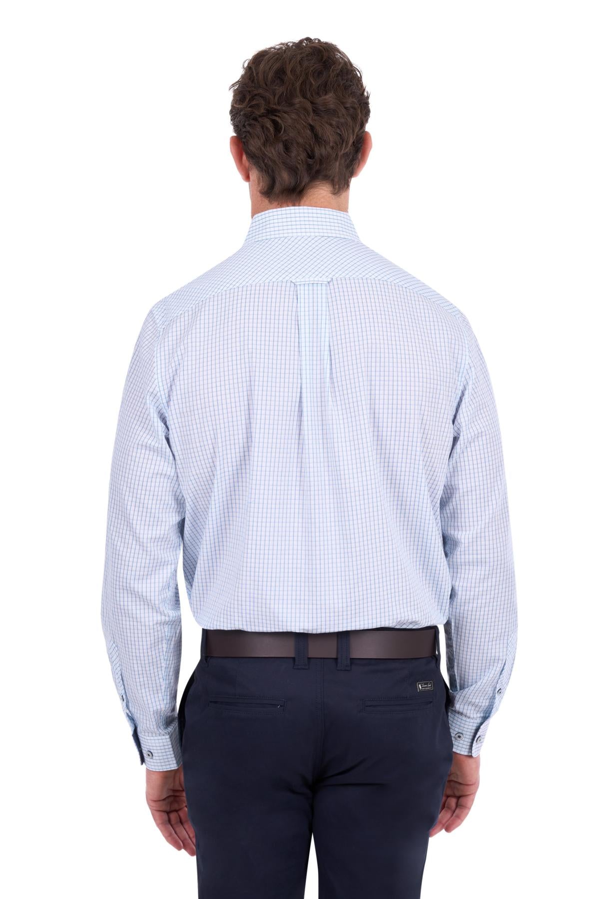 Thomas Cook  Mens Leo Check  1 Pocket Long Sleeve Shirt