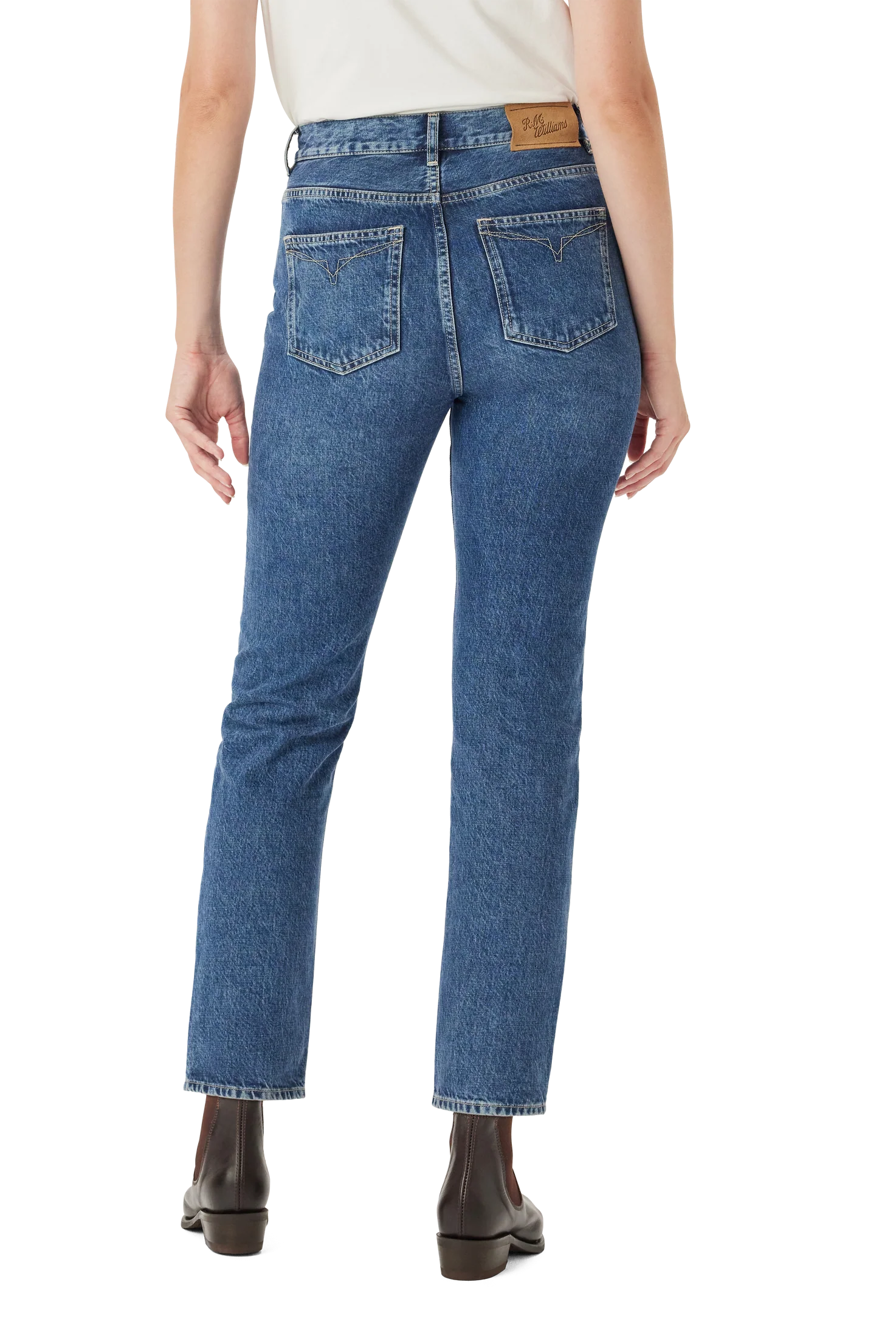 R.M.W Rowe Cropped Straight Jean