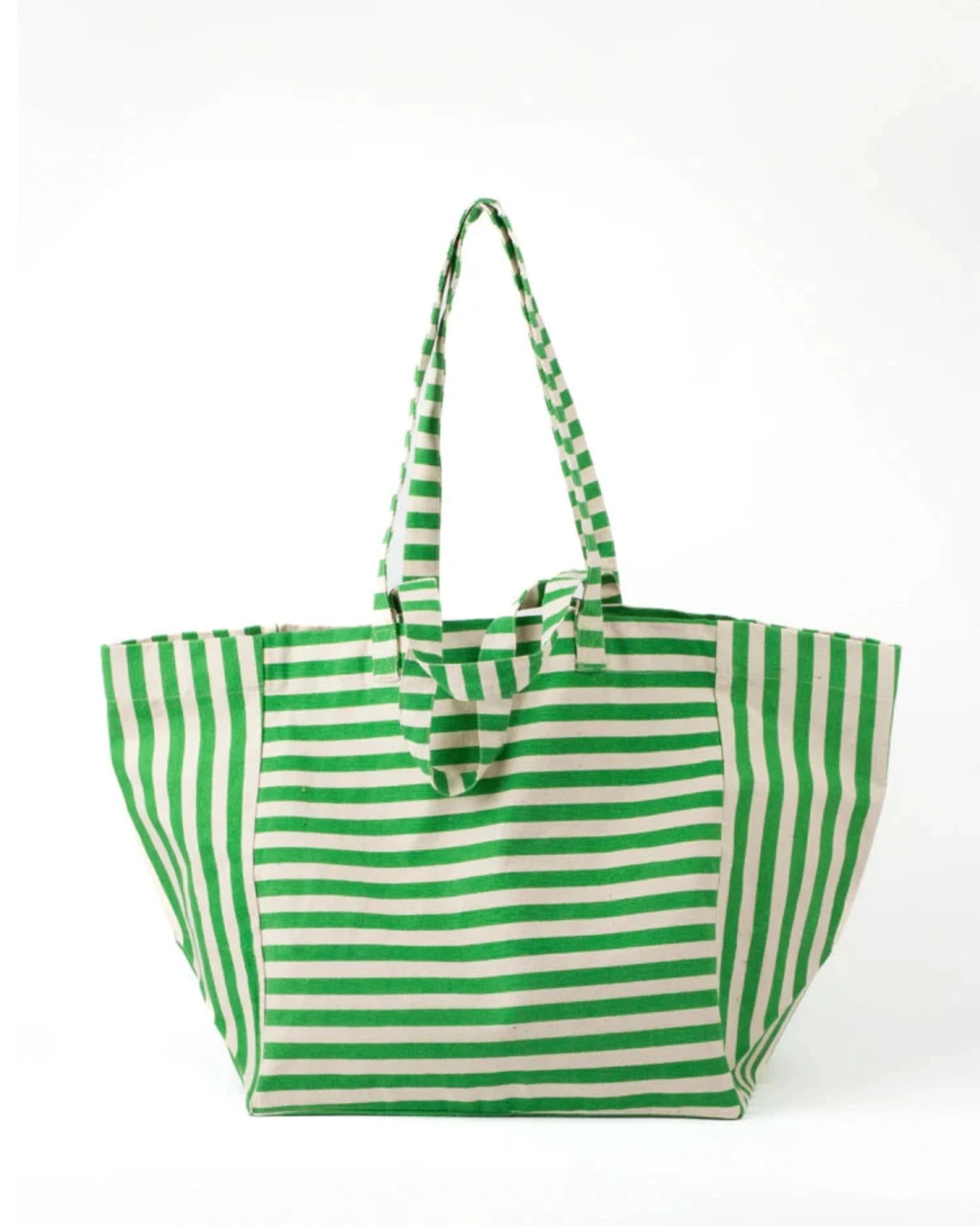 Stella + Gemma Shopper Bag - Mint White and Stripe
