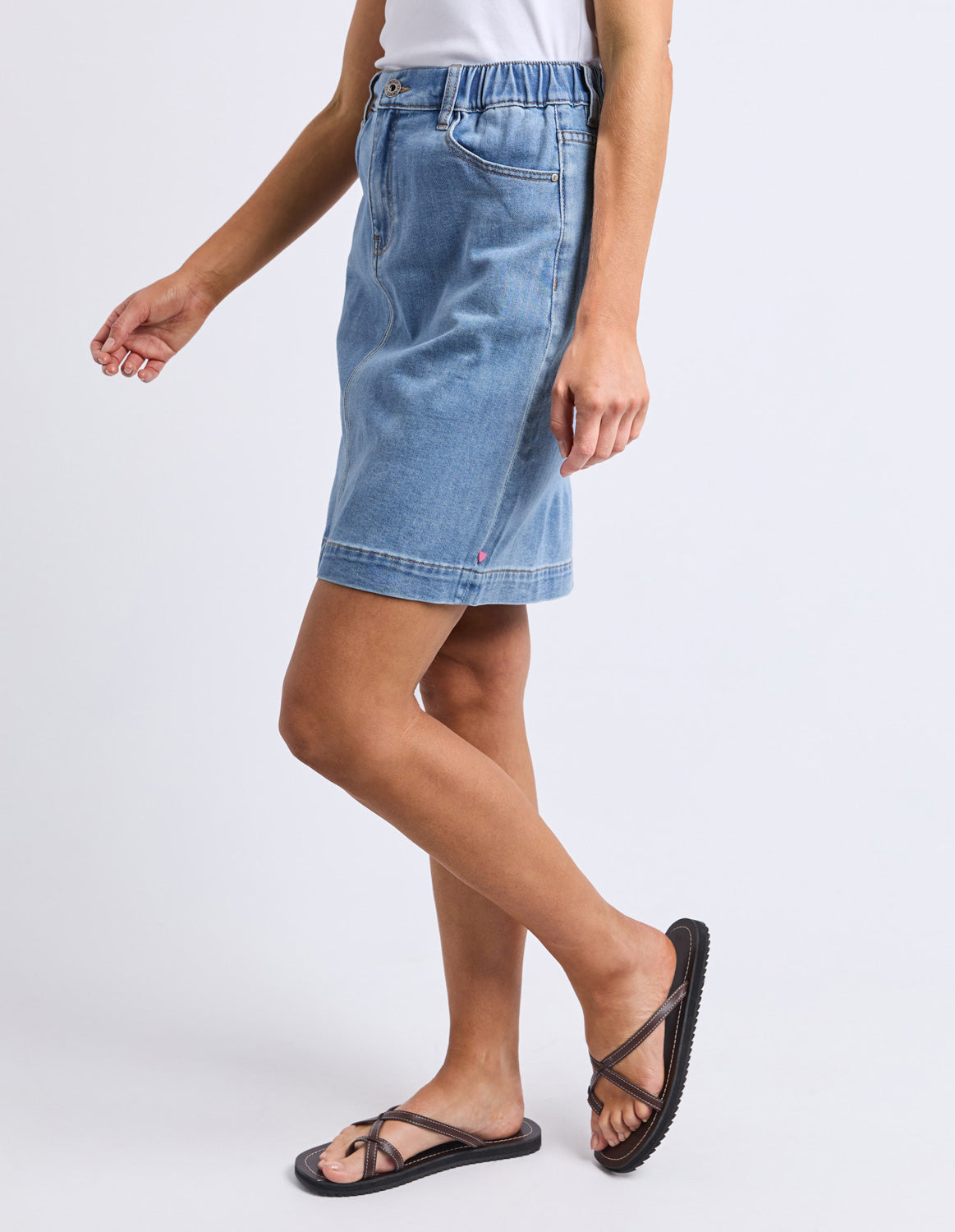 Elm Birdie Denim Skirt