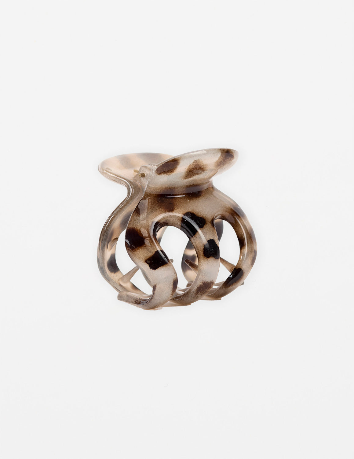 Stella + Gemma Hair Claw Clam - Leopard Print