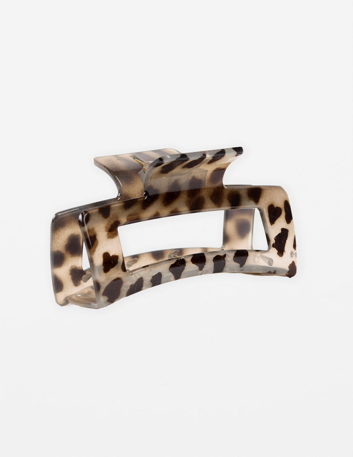 Stella + Gemma Hair Claw Oblong - Leopard Print