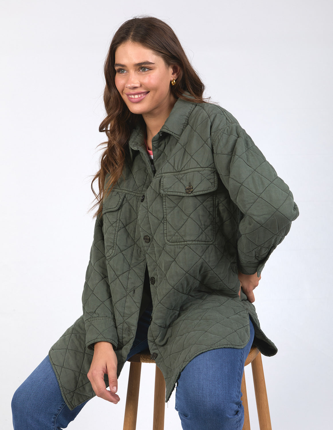 Elm Katie Quilted Shacket