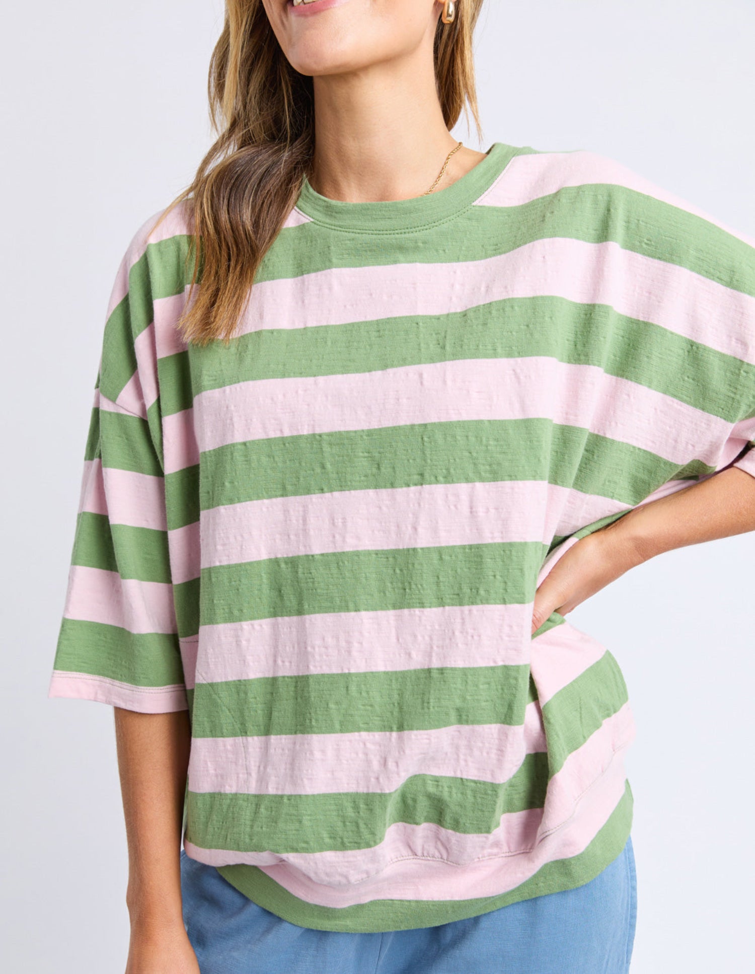 Elm Mazie Block Stripe Sweat