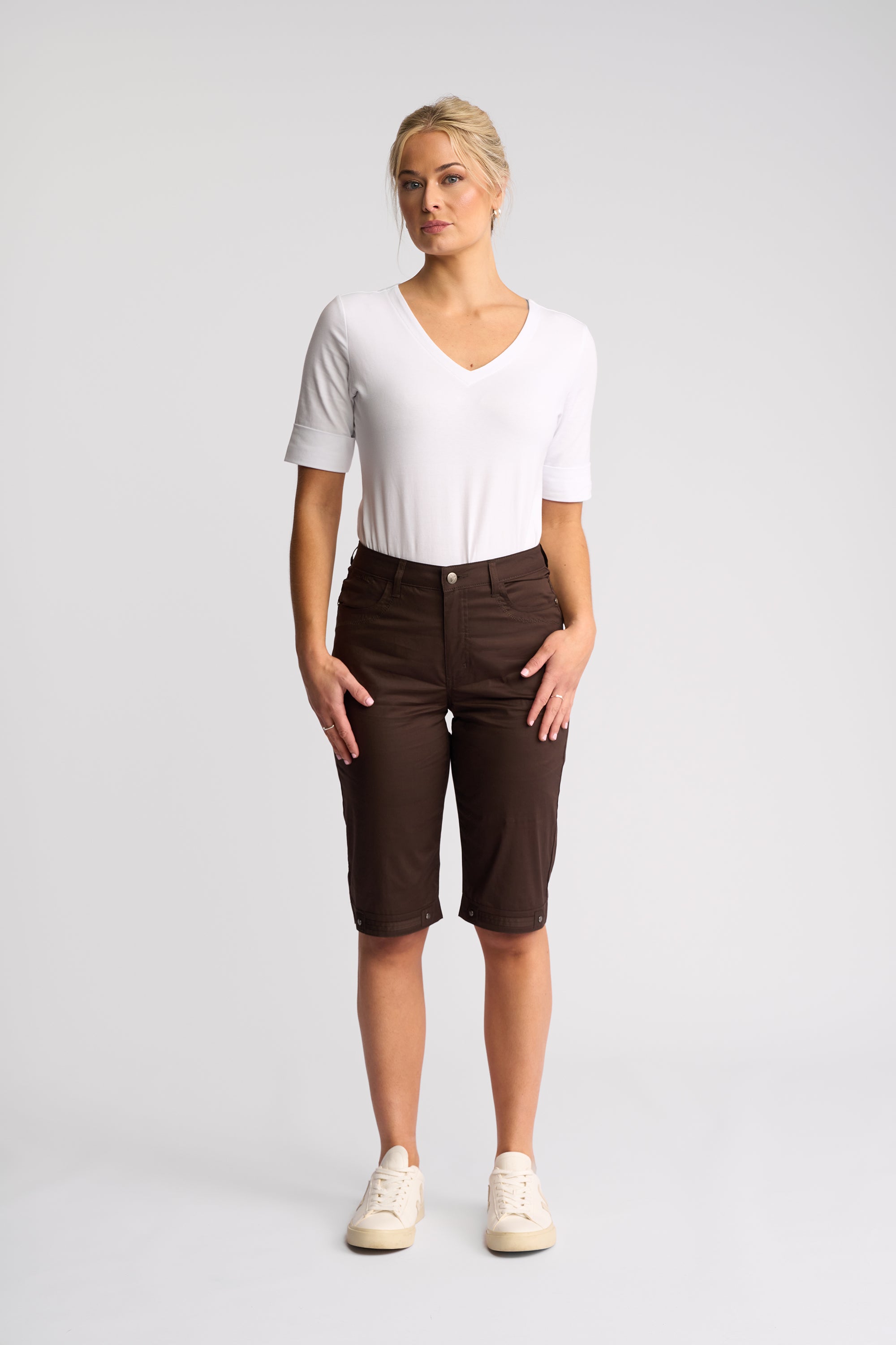 Vassalli Poplin Straight Leg Short