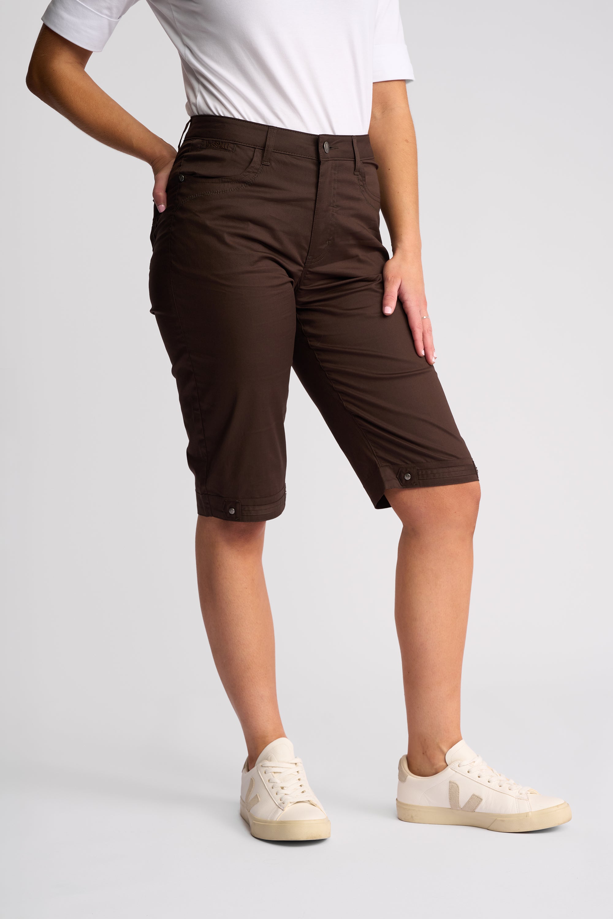Vassalli Poplin Straight Leg Short