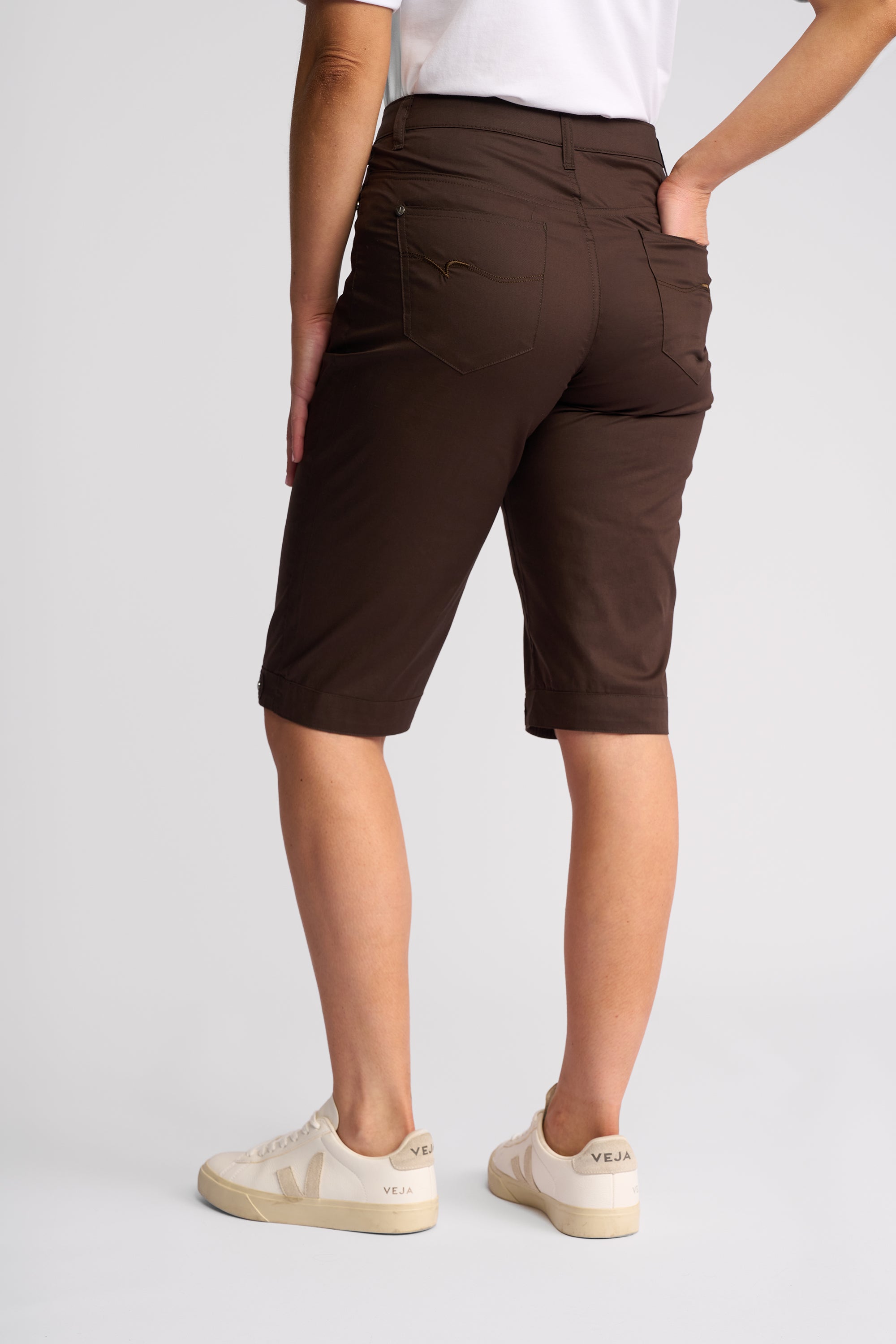 Vassalli Poplin Straight Leg Short